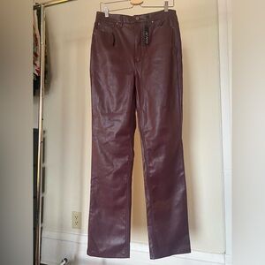 AFRM Heston Faux Leather straight leg pants - NWT never worn